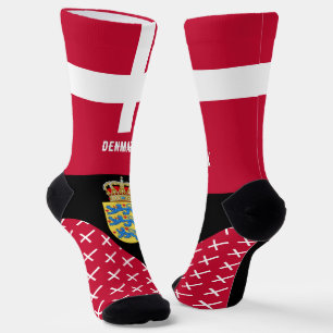 Chaussette Danemark, mode, drapeau danois, patriotique