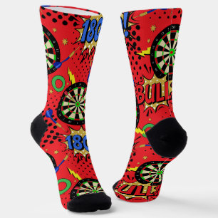 Chaussette Dart Player fléchettes à motif