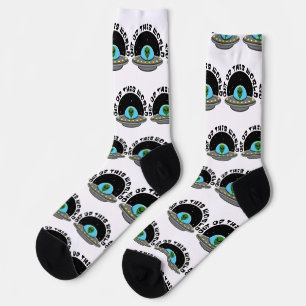 Chaussette De cet espace UFO Alien mondial
