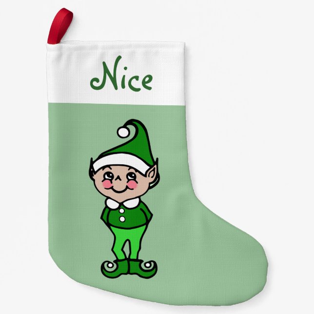 Chaussette de lutin de Noël (Devant)