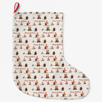 Chaussette de Noël Animaux Coquets de la Forêt