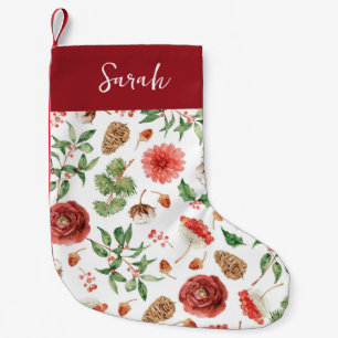 Chaussette de Noël botanique