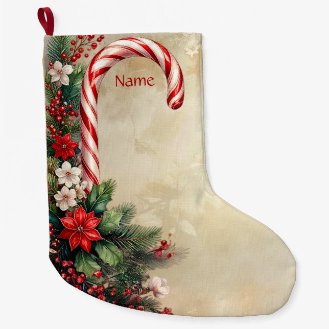 Chaussette de Noël Candy Cane (Devant)
