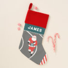 Chaussette de Noël de piste et de terrain de cours