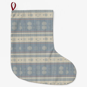 Chaussette de Noël en tricot nordique pour animaux
