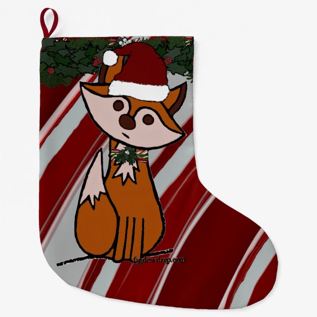 Chaussette de Noël Fig Fox (Devant)