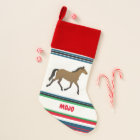 HORSE Christmas Stocking avec nom personnalisé.