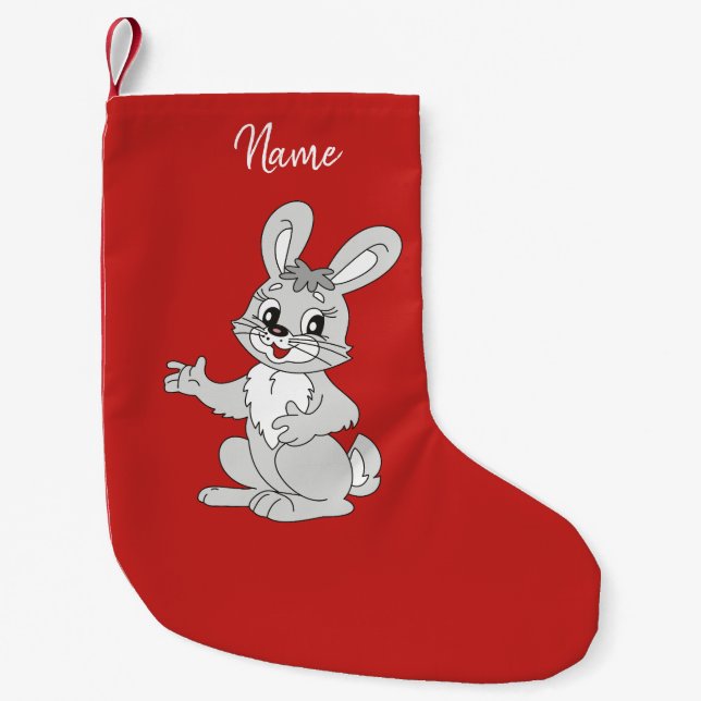 Chaussette de Noël. Lapin. (Devant)