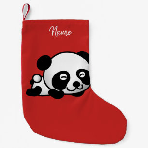 Chaussette de Noël. Panda.