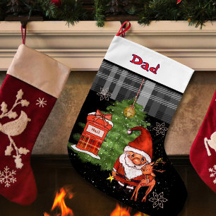 Chaussette de Noël Père Noël Fantaisiste I Papa