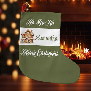 Chaussette de Noël personnalisée avec écriture min