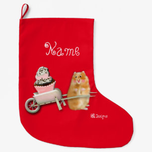 Chaussette de Noël personnalisée drôle pour hamste