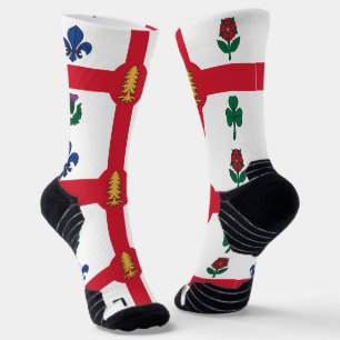 Chaussette de sport à équipage avec drapeau de Mon