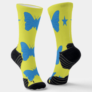 Chaussette de sport à équipage avec le drapeau de 