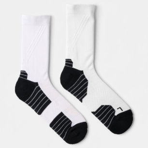 Chaussette de sport à équipage personnalisé haute 