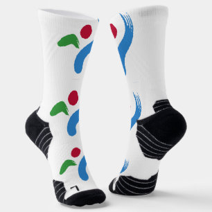 Chaussette de sport à l'effigie du drapeau de Séou