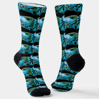 CHAUSSETTE DEBARDEUR DE POULETS ÉLÉGANT BLEU SARCELLE TURQUOI