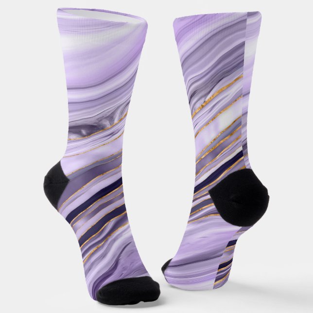 Chaussette Débit de marbre Lavande (Angulaire)