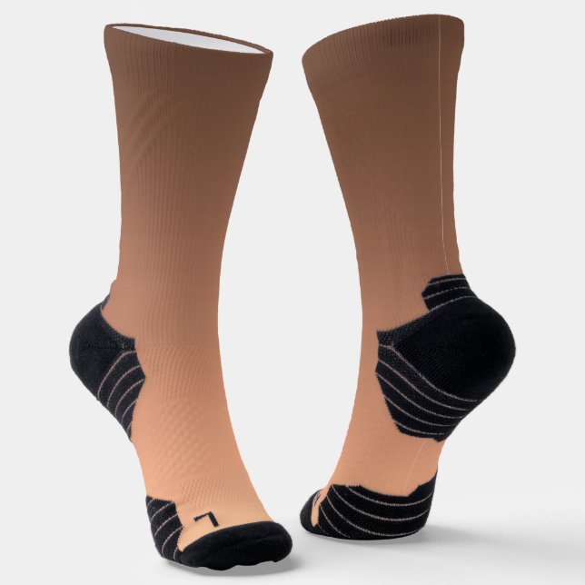 Chaussette Dégradé pêche - clair à profond | Humeurs saisonni (Angulaire)