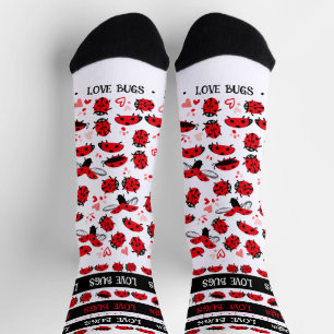 Chaussette Des chaussettes de Saint Valentin. Amour fou bugs