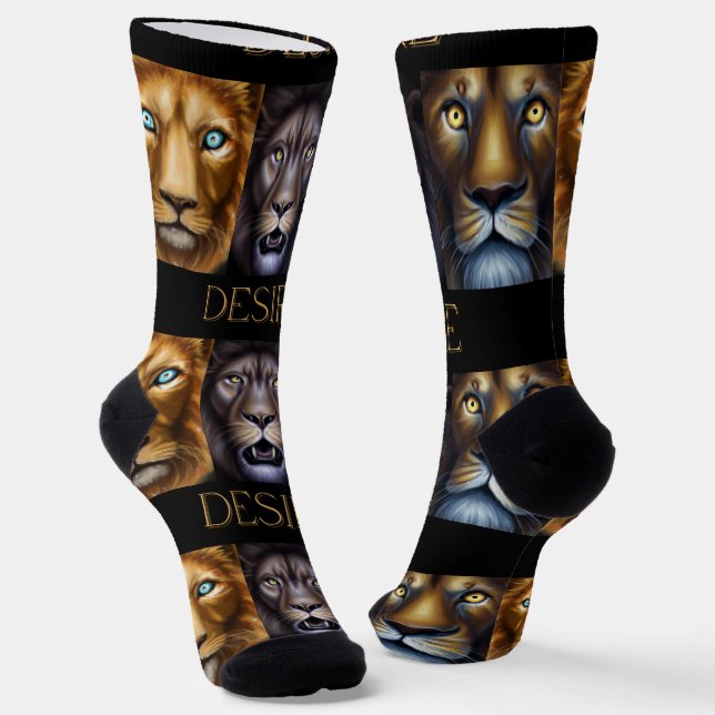 CHAUSSETTE DÉSIRER DES LIONS (Angulaire)