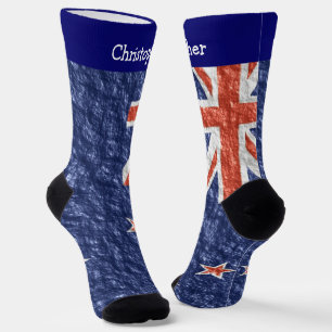 Chaussette Dessin du drapeau de la Nouvelle-Zélande