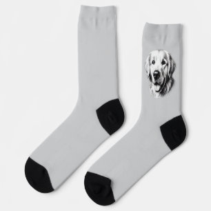 Chaussette Dessin Golden Retriever
