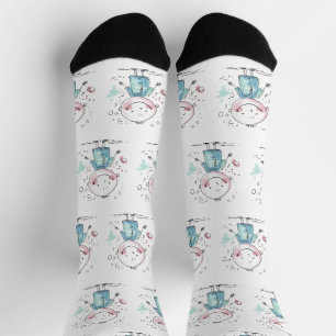 Chaussette dessin personnalisé d'enfants