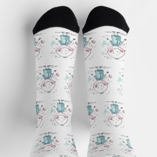 Chaussette dessin personnalisé d'enfants