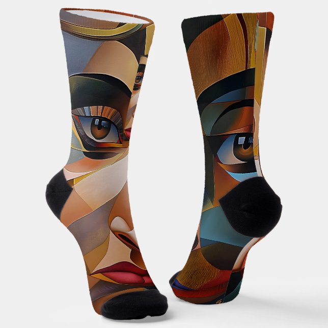Chaussette dessin réaliste (Angulaire)