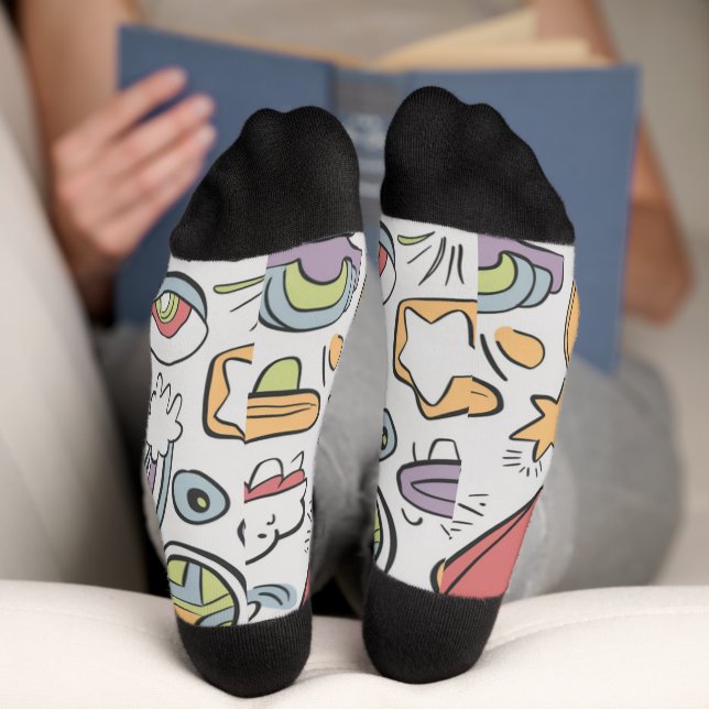 Chaussette dessins pour enfants (Fond)