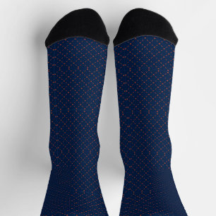 Chaussette Deux paires de chaussettes bleu marine avec losang