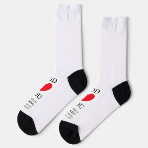 Chaussette Dieu Coeur toi