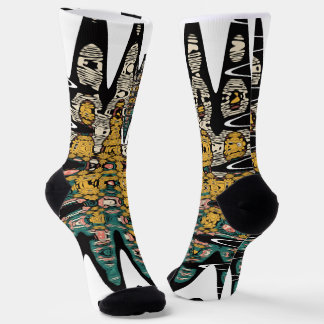 Chaussette digital art birds