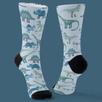 Dinosaur Motif bleu