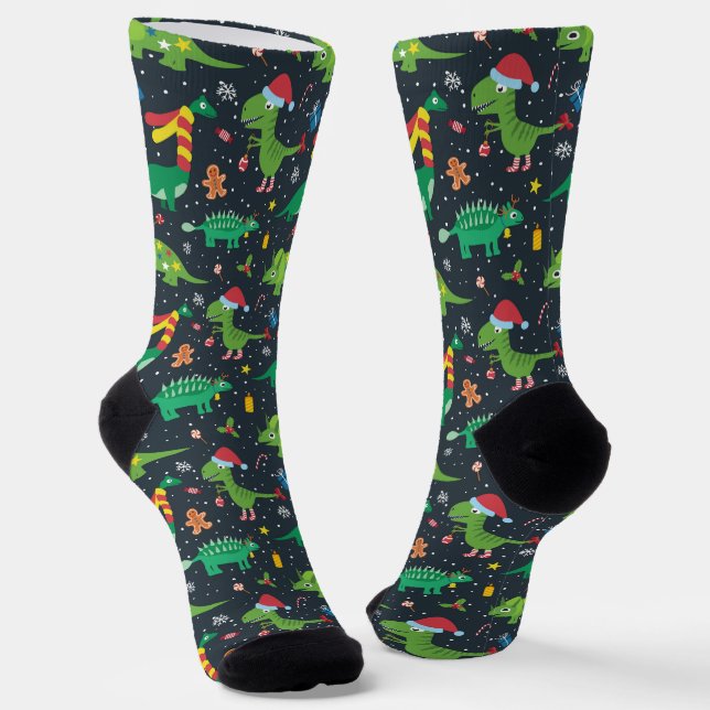 Chaussette Dinosaures de Noël (Angulaire)