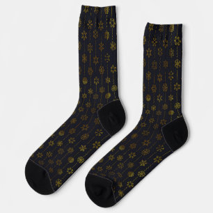 Chaussette Divers modèles de flocons de neige