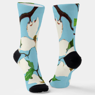 Chaussette dogwood print