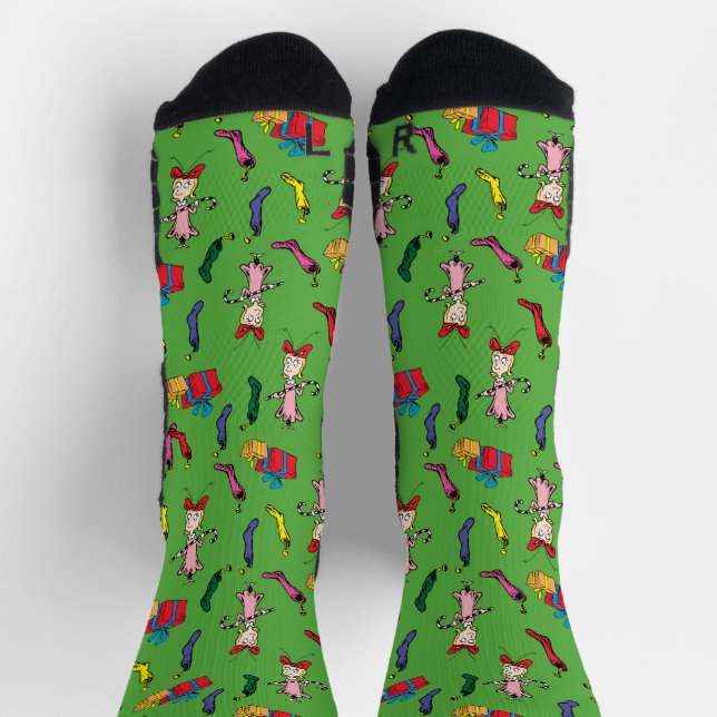 Chaussette Dr Seuss | Grinch | Cindy-Lou Qui Motif (Haut)