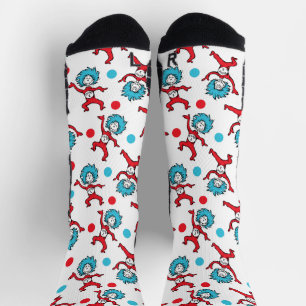 Chaussette Dr Seuss Thing One Thing Two   Baby shower jumeaux