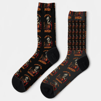 Chaussette Dragon chinois Zodiac 2024
