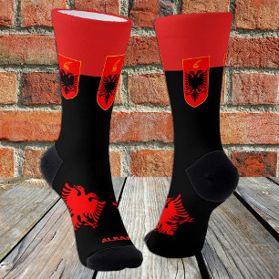 Chaussette Drapeau albanais Chaussettes patriotiques, Albanie