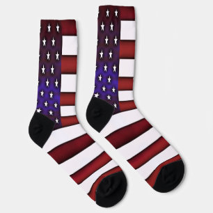 Chaussette Drapeau américain moderne en relief