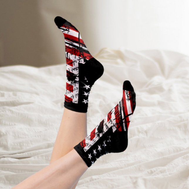 Chaussette Drapeau américain Vintage (Créateur téléchargé)