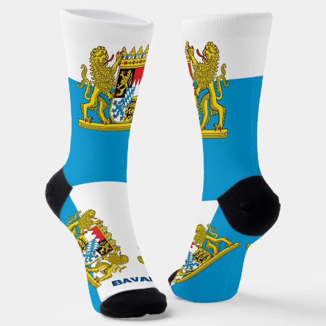 Chaussette Drapeau Bavarois Patriotique, Bavière durable (Angulaire)