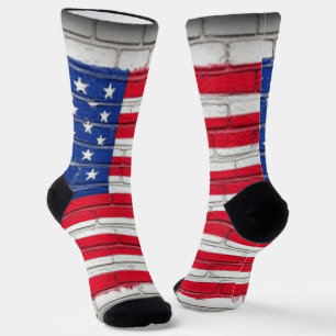Chaussette Drapeau de briques américain