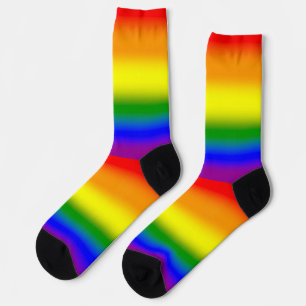 Chaussette Drapeau de fierté LGBTQ arc-en-ciel dégradé