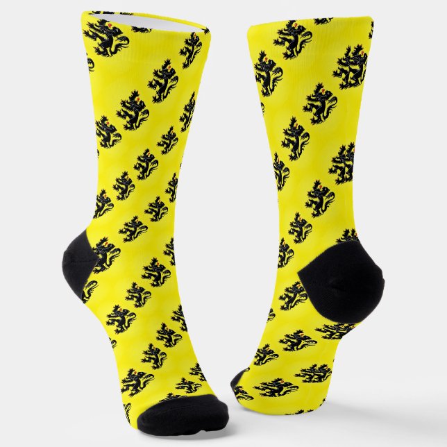 Chaussette Drapeau de Flandre (Angulaire)