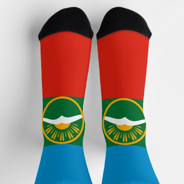 Chaussette Drapeau de Karatchaï Tcherkessie (Haut)