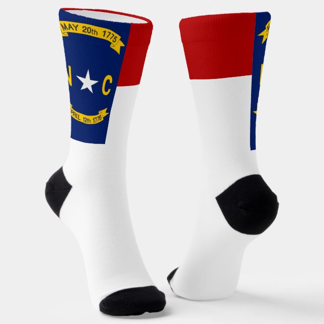 Chaussette Drapeau de la Caroline du Nord (Angulaire)